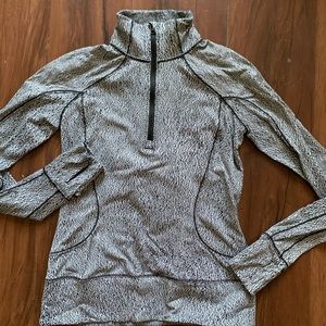 Lululemon Black and White Half-Zip